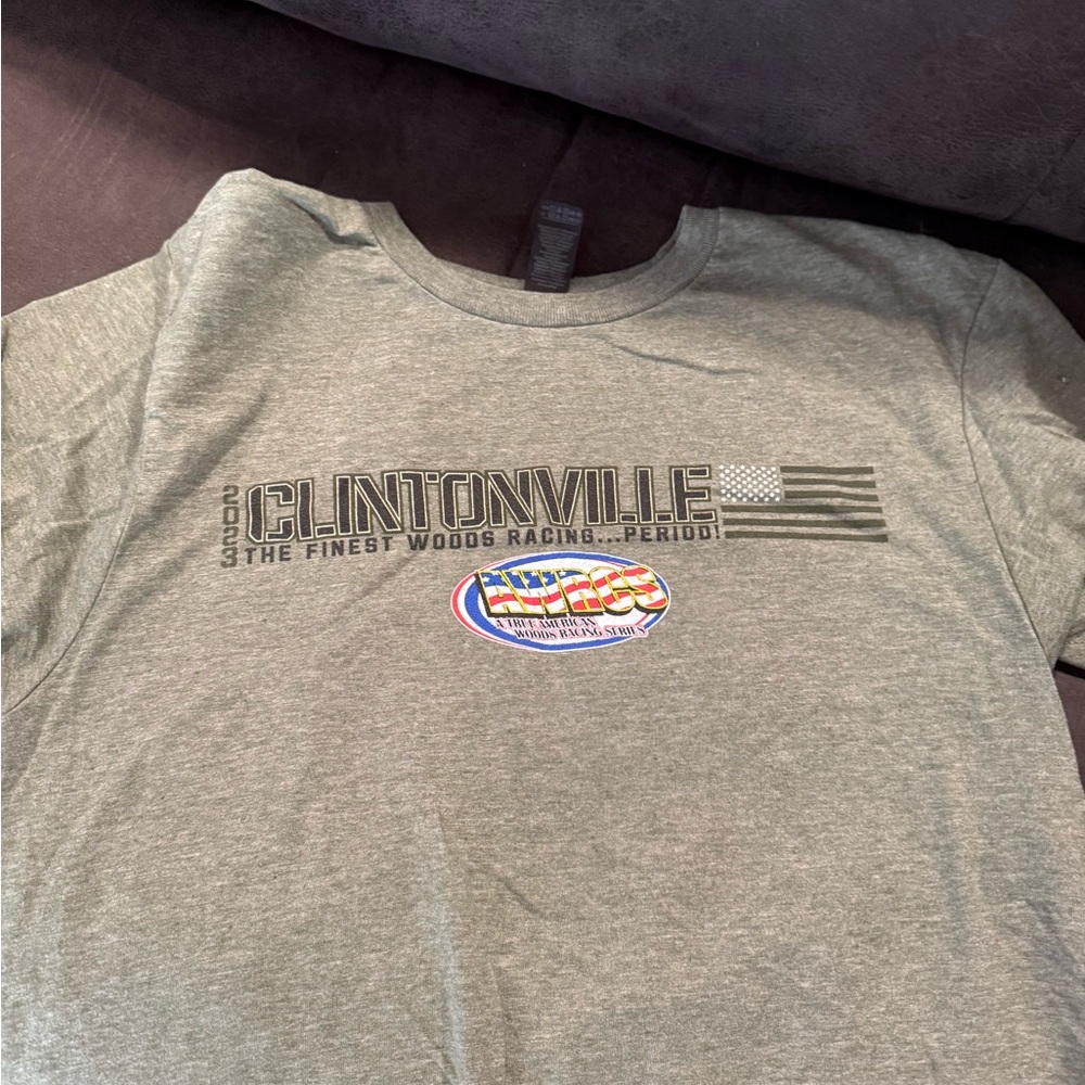 Gray Short Sleeve Crew Neck Tee